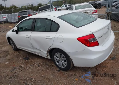 2012 Honda Civic Lx from USA, damaged, VIN 2HGFB2F52CH567590